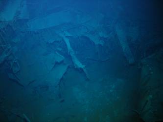 Unidentified wreckage on seabed